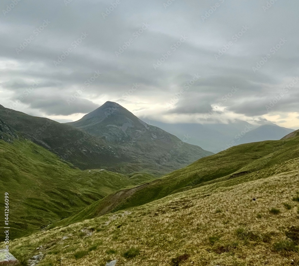 Fototapeta premium Rolling green mountains near Fort William, Scotland
