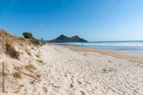 Pauanui ocean beach wide sandy expanse