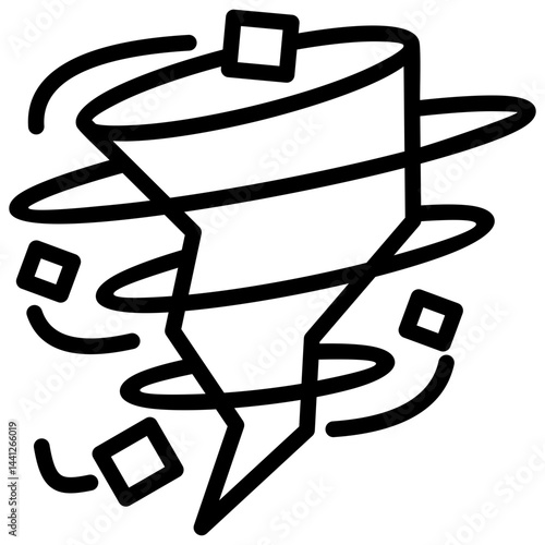 Tornado Outline Icon