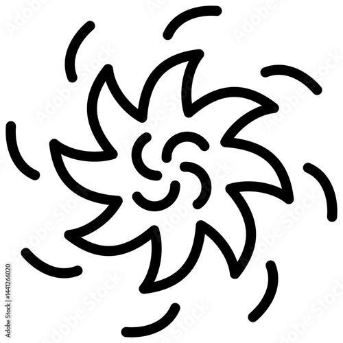 Cyclone Outline Icon