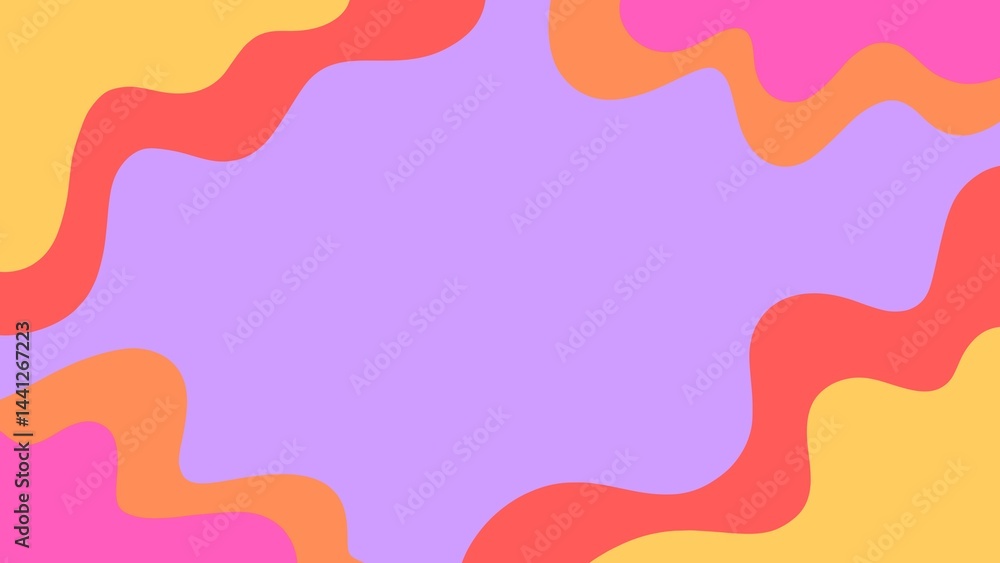 Aesthetic background with waves of pastel colours Aesthetic background with waves of pastel colours