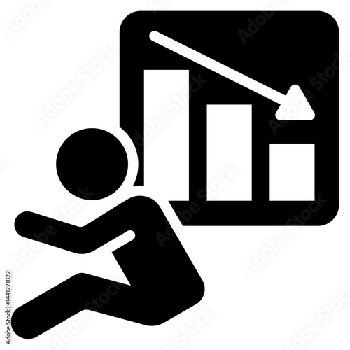 Loss Glyph Icon