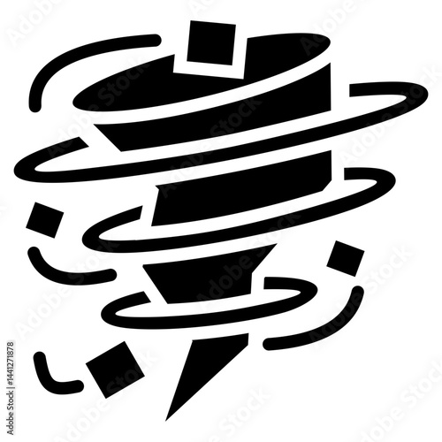 Tornado Glyph Icon