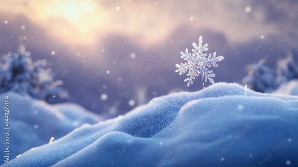 A Giant Snowflake in a Winter Wonderland A Giant Snowflake in a Winter Wonderland
