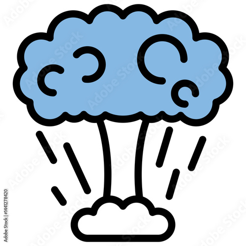 Destruction Blue Black Icon