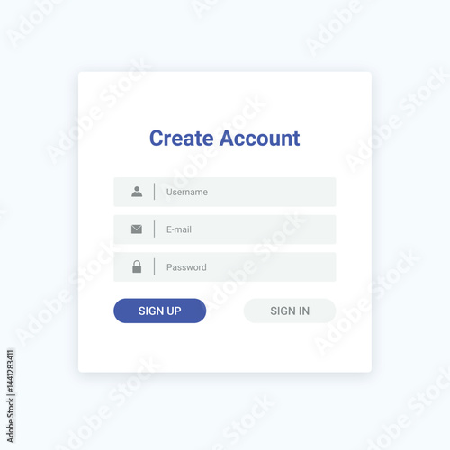Modern Signup and Signin UI Form | Clean Registration and Login Page Design Template
