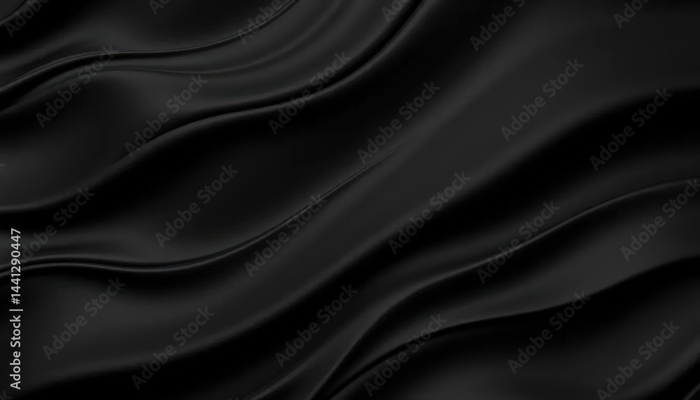 composed of deep black, flowing composed of deep black, flowing