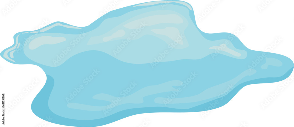 Water pond and puddle illustration Water pond and puddle illustration