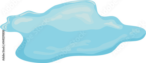Water pond and puddle illustration