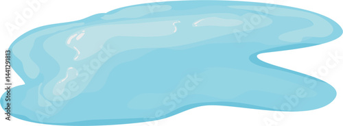 Water pond and puddle illustration