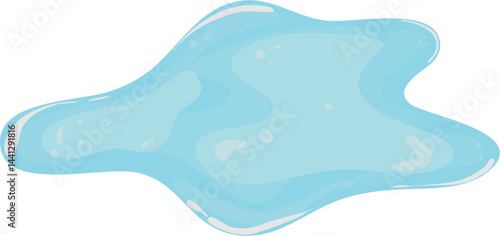 Water pond and puddle illustration