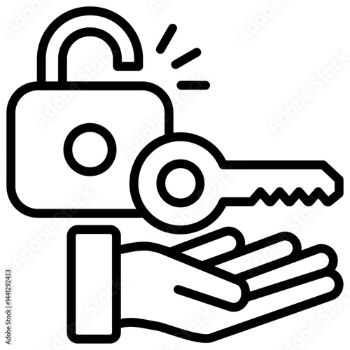 Access Outline Icon