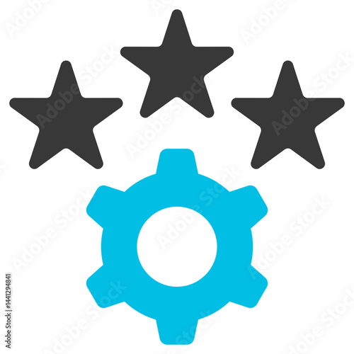 Experience Glyph Blue Grey Icon
