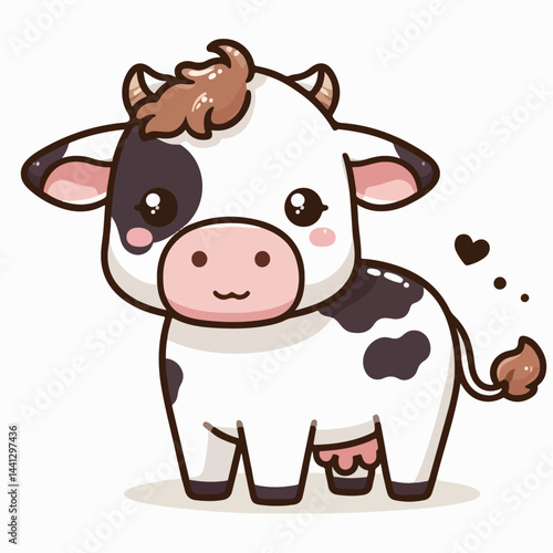 milk cow vector illustration
