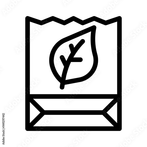 reusable bag line icon
