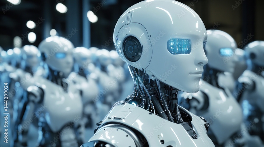 Futuristic Assembly Line: A Glimpse into the Robotic Workforce of Tomorrow Futuristic Assembly Line: A Glimpse into the Robotic Workforce of Tomorrow