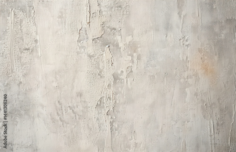 close-up of a weathered, textured wall with peeling paint and rough patches creating an aged and rustic atmosphere