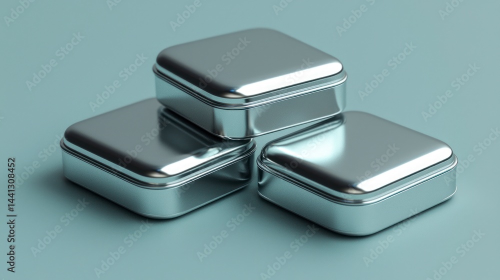 Realistic Aluminium Packaging with Smart Design for Creative Projects and Marketing Use Realistic Aluminium Packaging with Smart Design for Creative Projects and Marketing Use