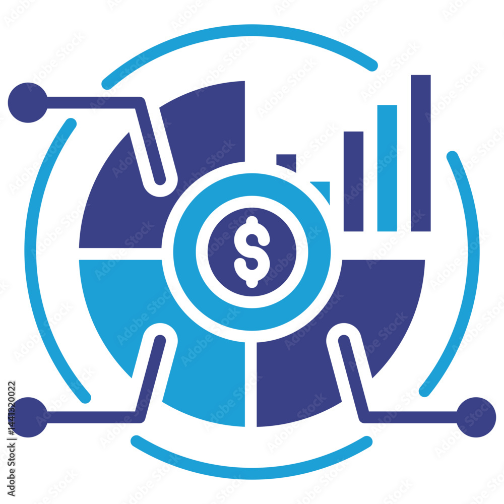 Obraz premium Market Share Icon