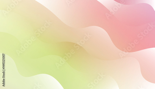 Template Background With Wave Geometric Shape. For Design, Presentation, Business. Vector Illustration with Color Gradient.