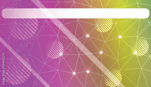 Template with triangles, line, circle, space for text. Gradient color. Design for you business. Vector illustration.