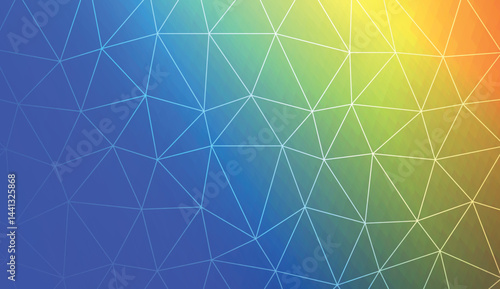 Triangular style. Background for your business project. Advert, template screen. Vector illustration. Blurred Background, Smooth Gradient Texture Color.