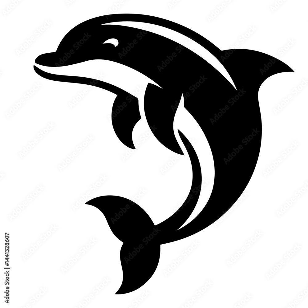 Obraz premium black and white vector silhouette