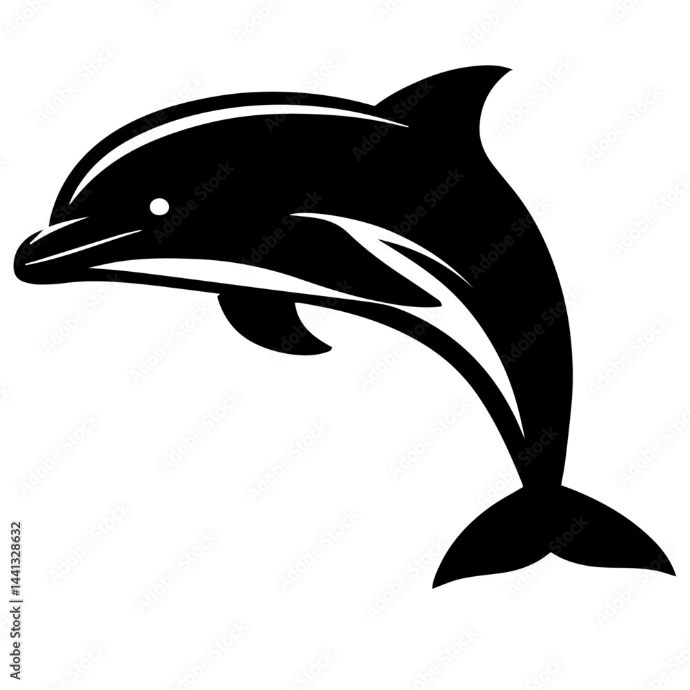 Obraz premium black and white vector silhouette