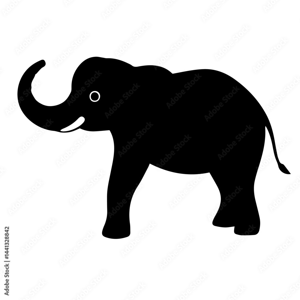 Obraz premium black and white vector silhouette