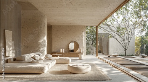 Modern Interior with Dual Layer Range Hood and Stylish Filter Design in a Natural Light Setting