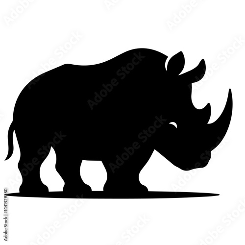 black and white vector silhouette