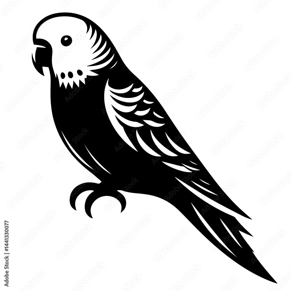 Fototapeta premium black and white vector silhouette