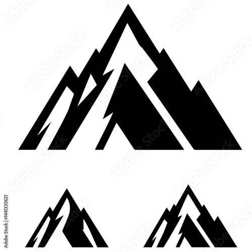 black and white vector silhouette