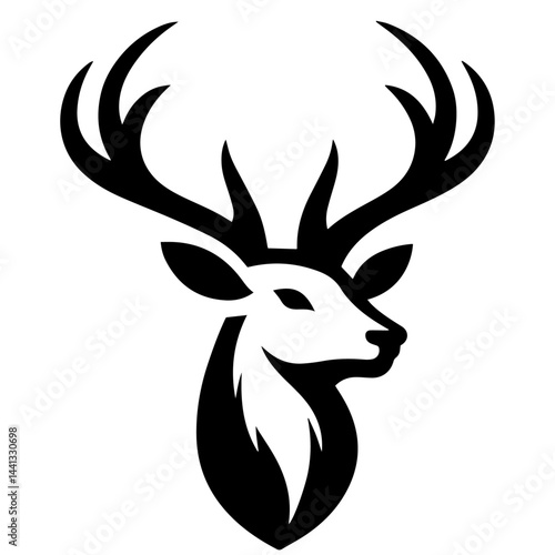 black and white vector silhouette