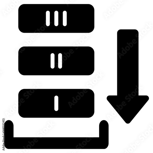 Queue Glyph Icon
