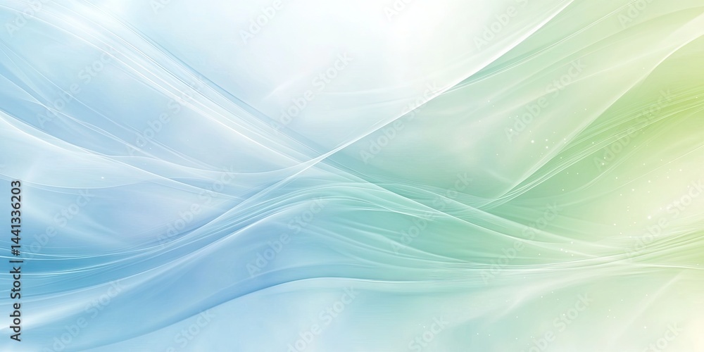 Naklejka premium Light color background for a presentation for software company, please use light blue, white and light green colors. 