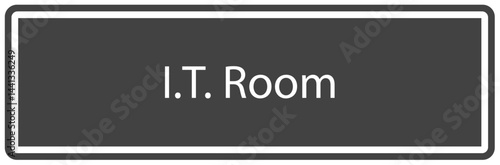 Computer and server room sign