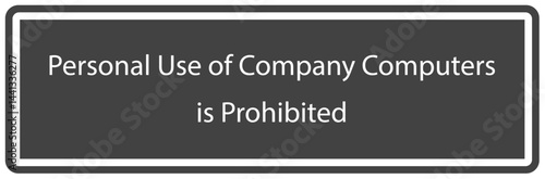 Computer and server room sign
