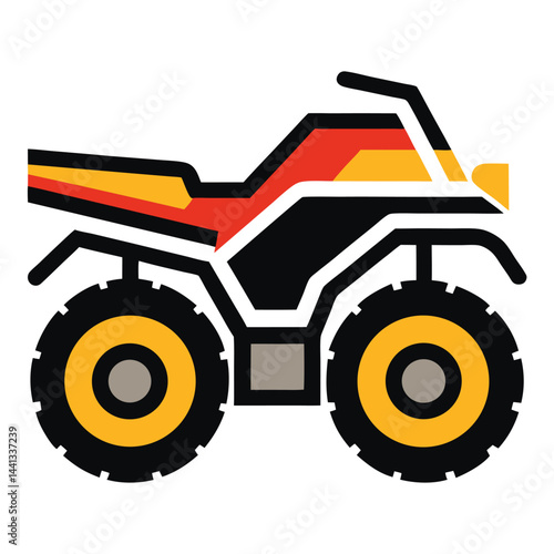 Atv icon isolated on white background