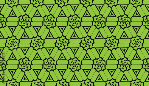 For wallpaper, advert, business, brochure, flyer. Green color Vector seamless smart design. Background in triangles style.
