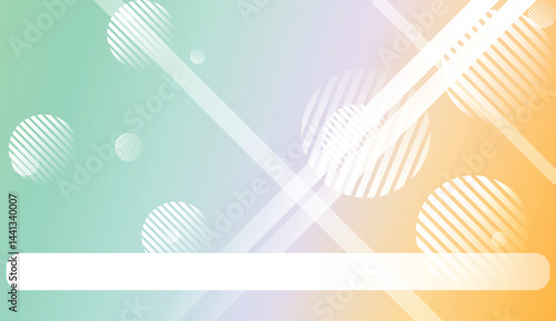 Colorful Gradient Color Background with Line, Circle. Wallpaper. For Your Design Ad, Banner, Cover Page. Vector Illustration.