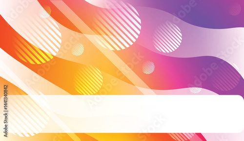 Dynamic shapes composition with Wave Abstract Background. Design For Your Header Page, Ad, Poster, Banner. Vector Illustration