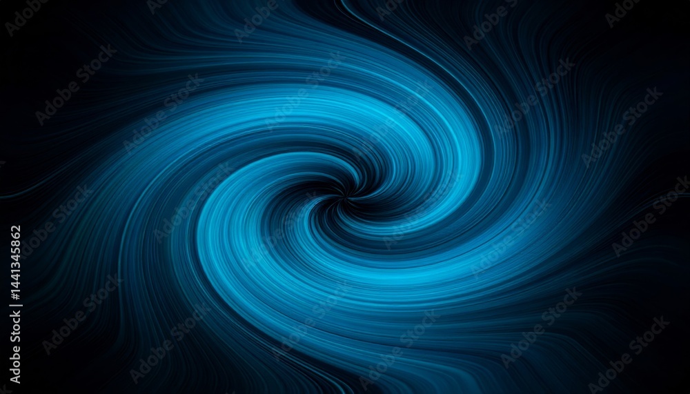 Fototapeta premium Abstract Blue Swirl Vortex Background Design Texture Image for Website Graphics