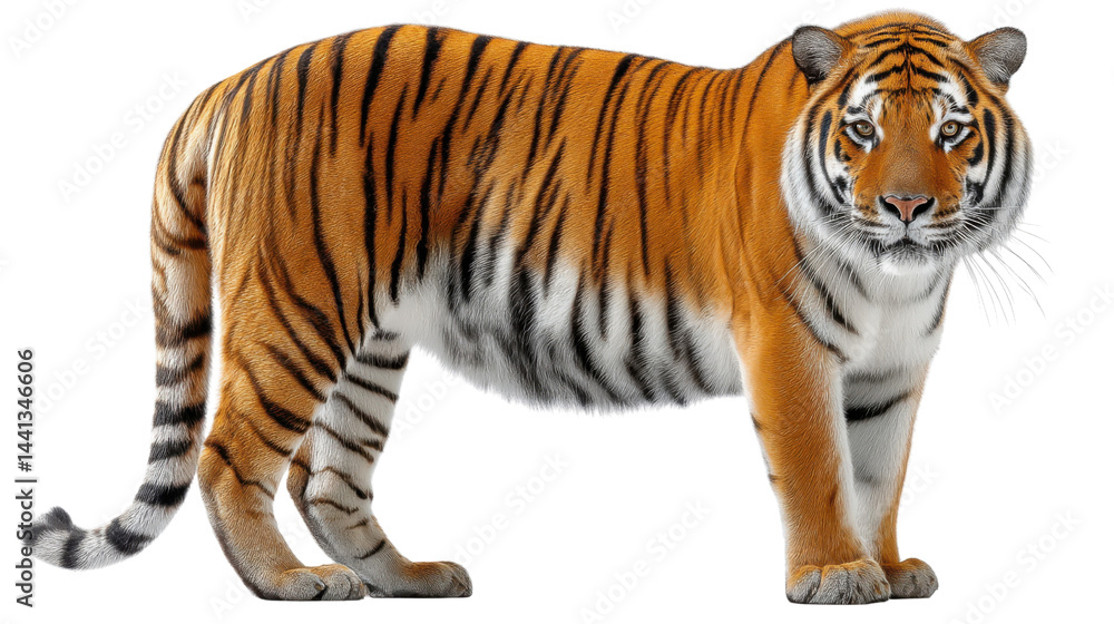 Obraz premium tiger on white background