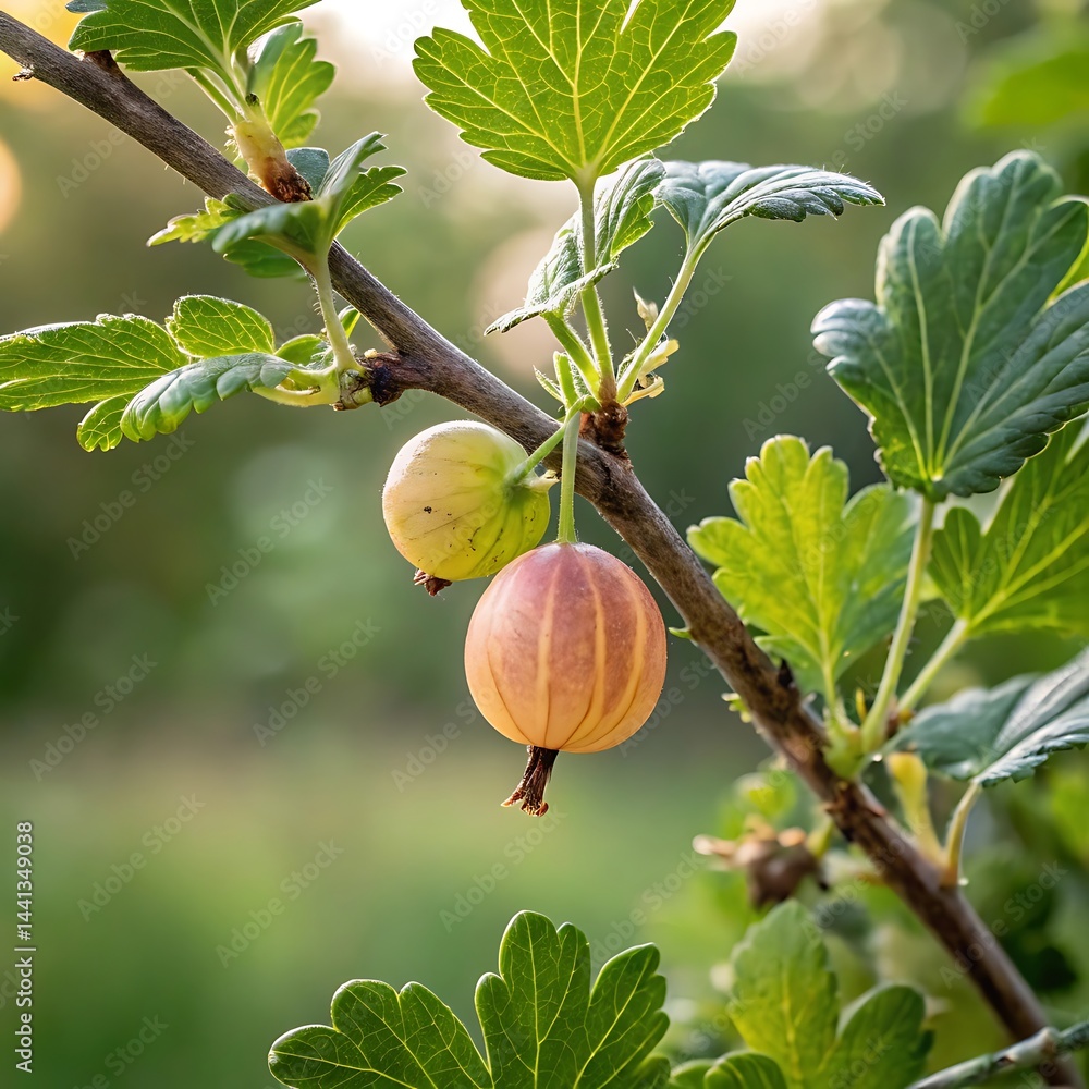 Obraz premium gooseberries on a branch