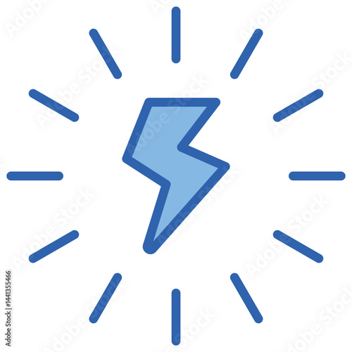 Energy Blue White Icon