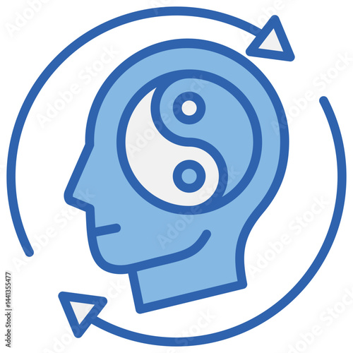 Composure Blue White Icon