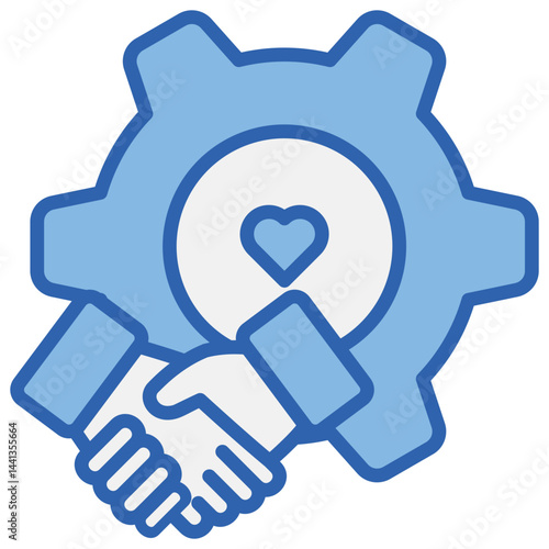 Respect Blue White Icon