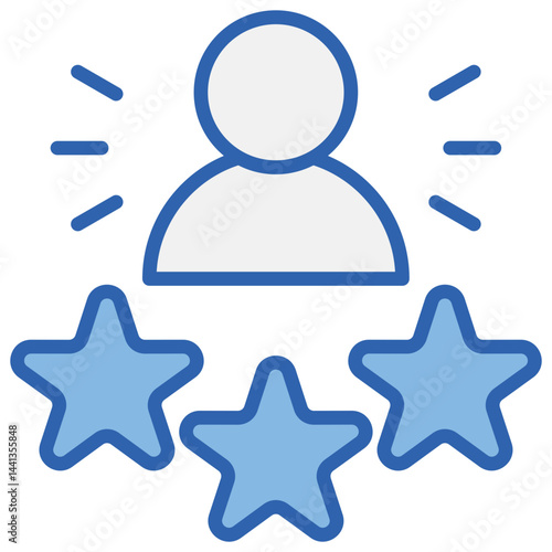 Charisma Blue White Icon