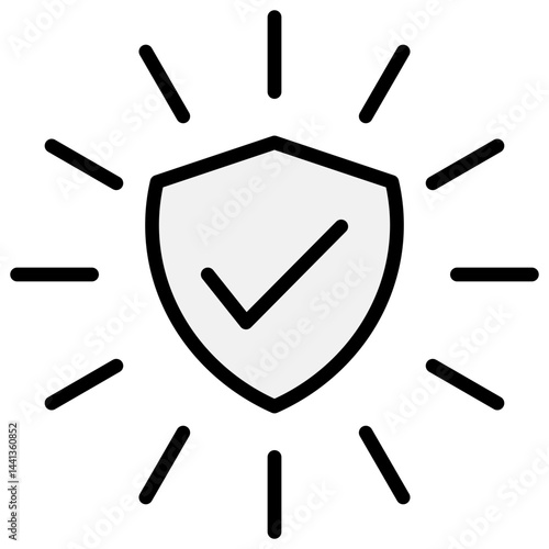 Trust Blue Black Icon